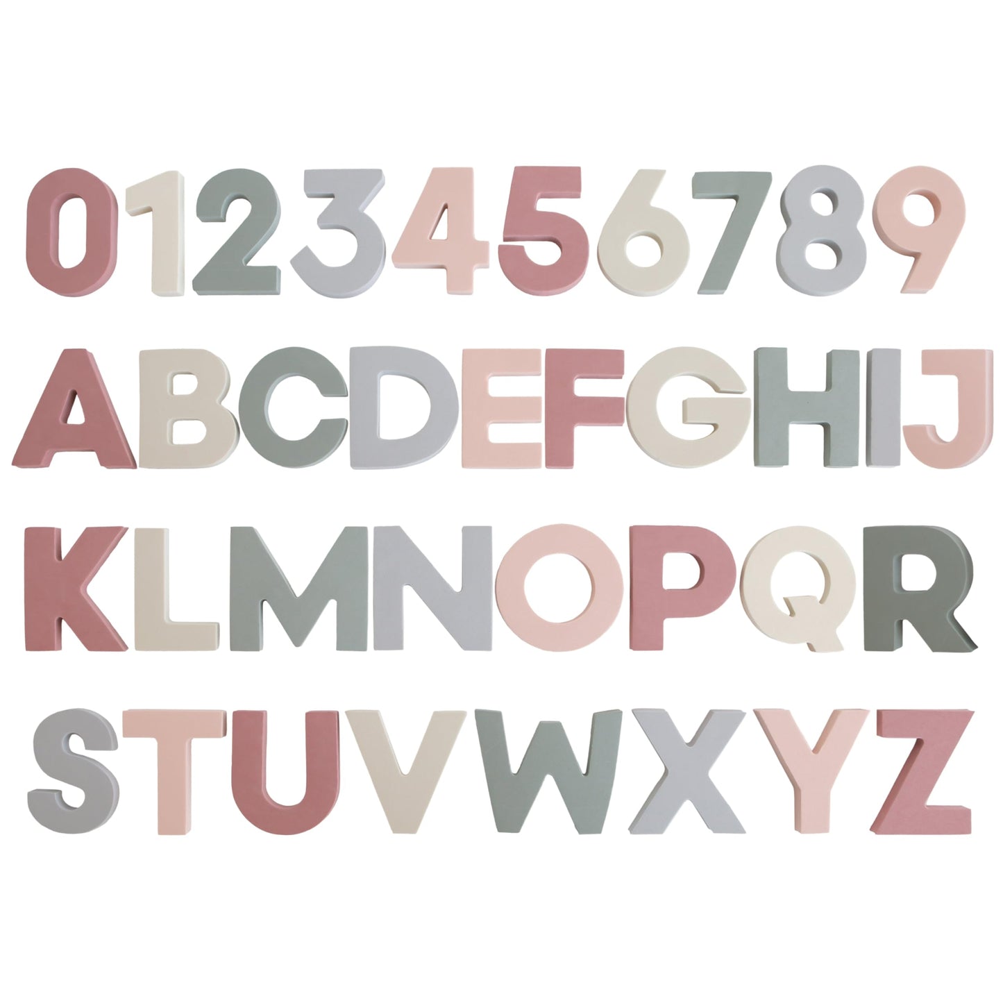 Mushie Foam Letters & Numbers Bath Play Set (Original) | 26 Pieces For Ages 3 Years+ | Floating Foam For Kids And Toddlers