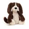 Jellycat Bashful Fudge Puppy Plush Toy - Medium 12” Brown Stuffed Animal - Classic Children's Gift