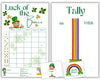Bunco St. Patricks Day Bunco Theme Set. It'S Bunco Time! Themed Bunco Game Kit Includes Score Sheet, Tally Sheet, Ghost Player,