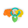 Bright Starts Silicone Teething Ring - BPA-Free Monkey, Leaf, Banana - For 3 Months+ - Model 13078