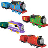Thomas & Friends Motorized Toy Trains Set of 4 Engines, Thomas Percy Kana & James for Preschool Pretend Play Kids Ages 3+ Years