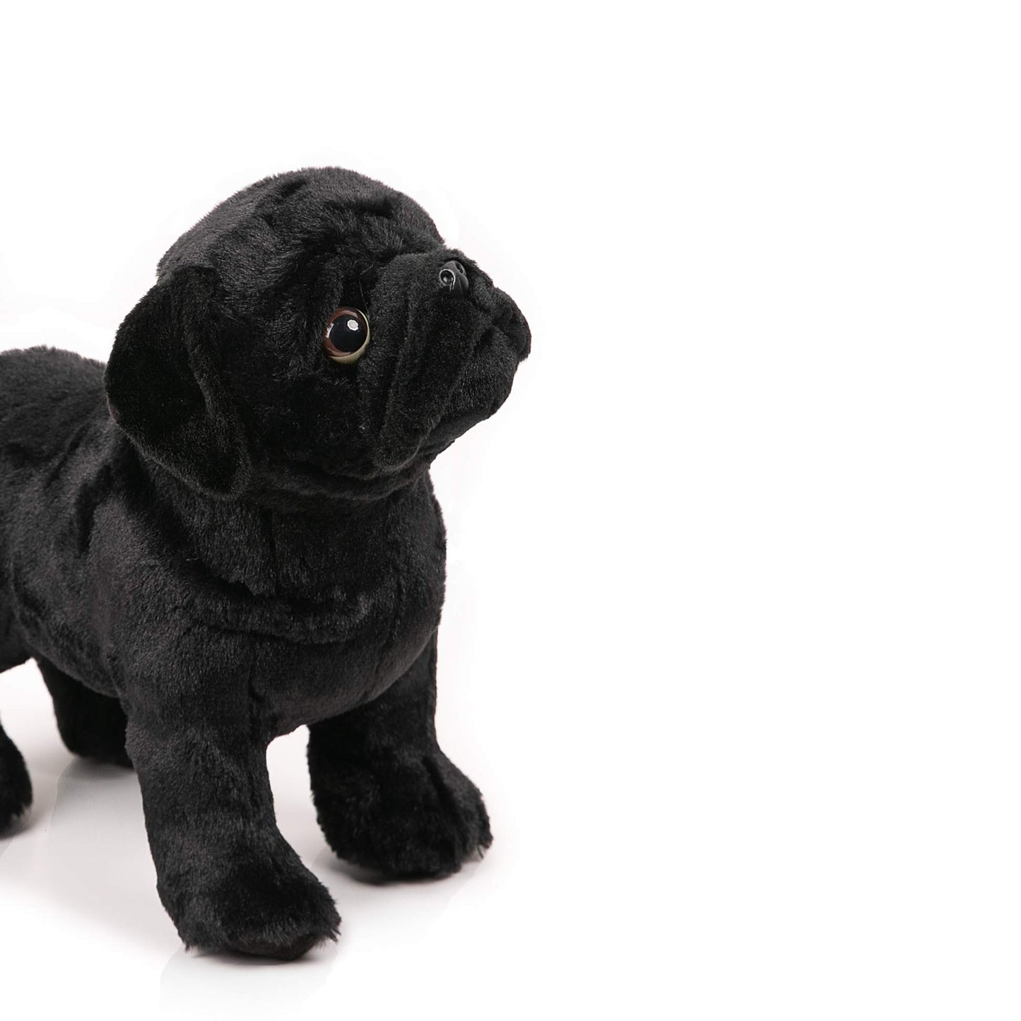 Boni 12.5 Inch Black Pug Stuffed Animal, Pug Plush Dog Stuffed Animals