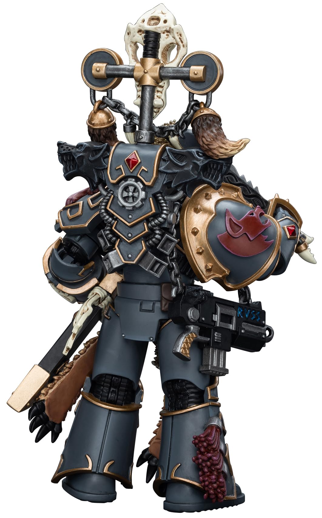 Joytoy Warhammer 40K 1/18 Action Figures, Space Wolves Geigor Fell-Hand Perfect For Collectors & Decor, Ideal Gift For Birthdays