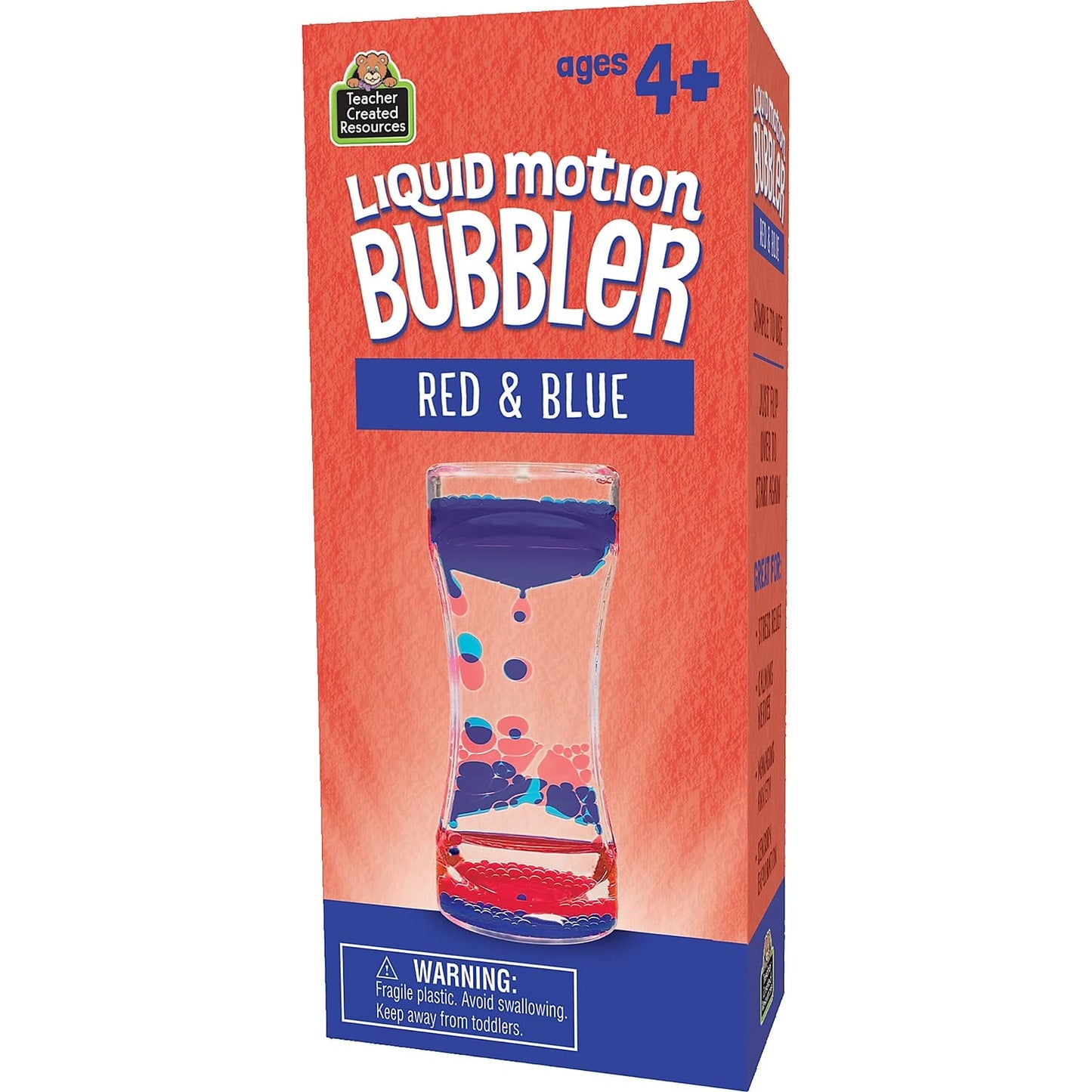 Red & Blue Liquid Motion Bubbler, Pack Of 6