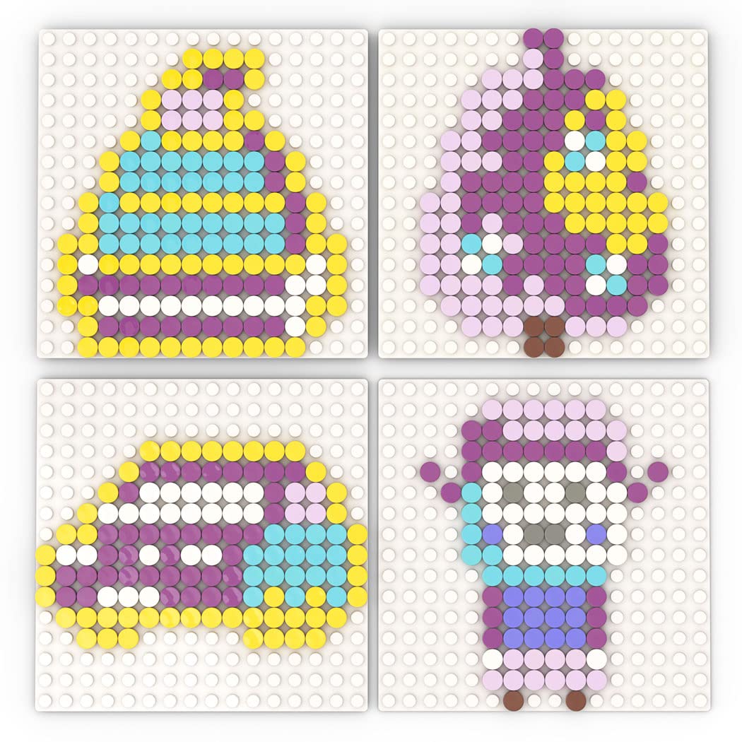 Etarnfly 2800Pcs Pixel Bricks, 1X1 Round Plates - 28 Colors Building Blocks Parts And Pieces - Transparent Pixel Arts Dots Bulk