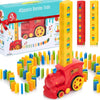Atlasonix Domino Train - Automatic Laying Toy Set for Kids, 160 Colorful Plastic Domino Blocks, Montessori STEM Toy, Model DTS2020