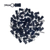 HIQTRADEBYJJ 50pcs RC Body Clips & Pull Tabs, 1.2mm Steel, Black for 1/8 1/10 1/12 Traxxas Red
