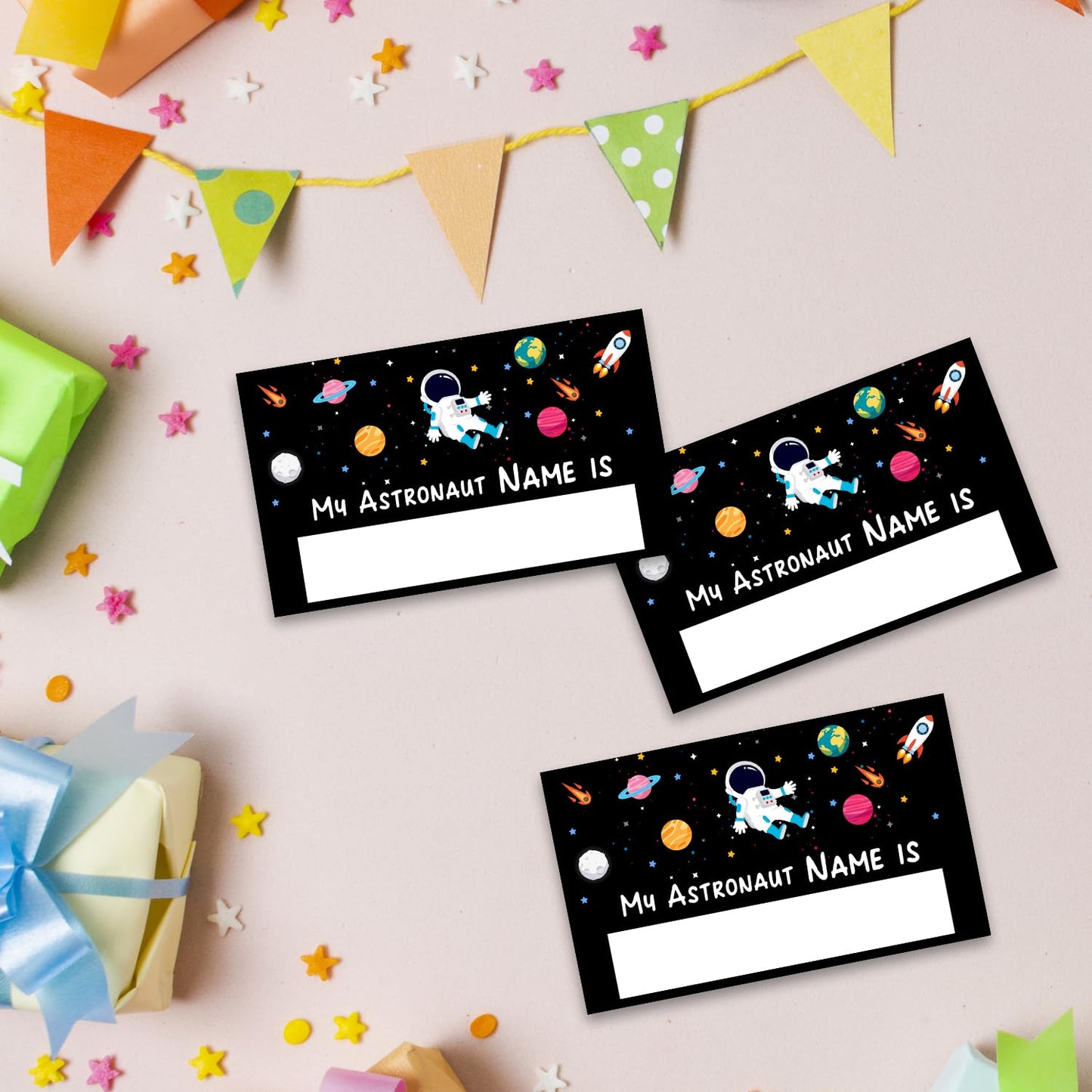 What Is Your Astronaut Name Game, Game Sign And 30 Cards, Astronaut Birthday Party Sign For Boys And Girls, Holiday Activity, Ki