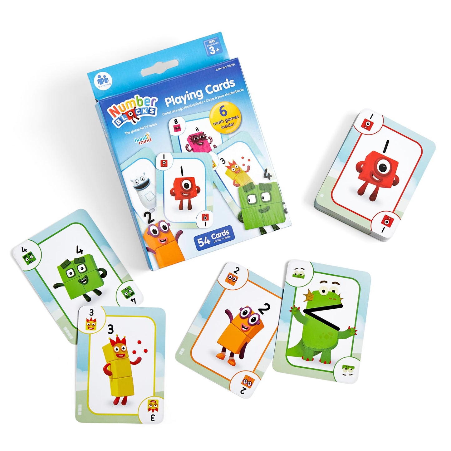 Hand2Mind Numberblocks Playing Cards, Deck Of Cards Themed, Preschool Math Games For Kids, Number Toys, Travel Toys For Toddlers 3-5, Kindergarten Learning Activities, Toddler Easter Basket Stuffers