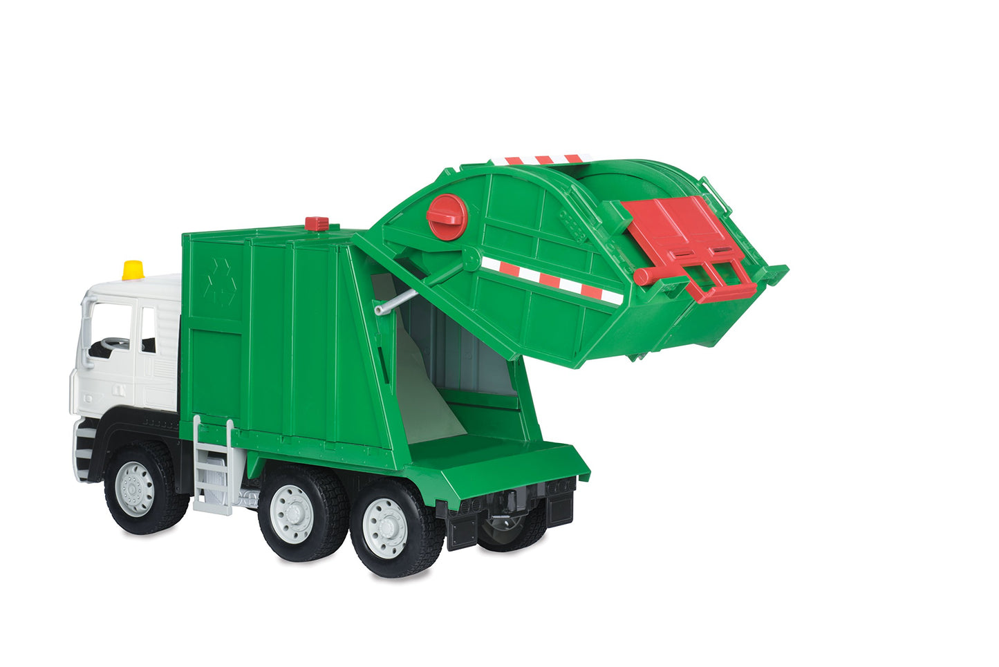 Driven by Battat - Large Toy Recycling Truck For Kids - Toy City Vehicle - Lights & Sounds Toy Truck - Movable Parts - 3 Years +