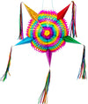 Celly Party Mexican Star Pinata, 32 Inch Large Rainbow Pinata, Foldable Fiesta Decoration for Kids Birthday, Cinco de Mayo, Dia
