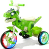 NMM Dinosaur Tricycle for Toddlers, Kids Trike with Music, LED, Tricycles for 3-5 Year Olds, for Rider, Big Wheel, Storage Baske