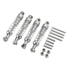 Rc Shock Absorber, 2 Pairs Aluminum Alloy Shock Absorber 60Mm Rc Car Modification Parts For Wpl C14 C24 Mn D90 99S (Silver)