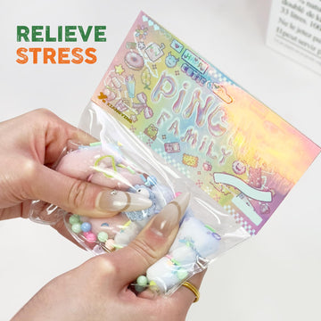 Taba Squishy Toys Cat Paw Squishy Toys Cat Paw Squeeze Toys Fidget Toys Silicone Squeeze Toy for Stress Relief Cute Soft Squeeze Fidget Toys Party Favors Gift for mature-themed (Blue-Love)