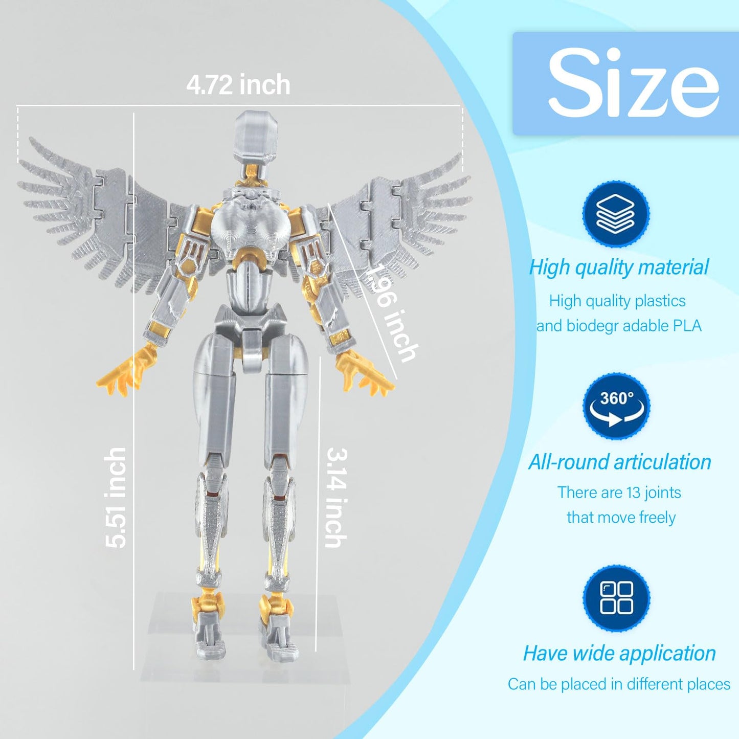 Titan 13 Multi-Jointed Action Figures,Titan 13 Action Figure,3D Printed Action Figures (1Pcs-J)
