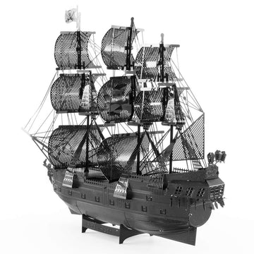 Metal Earth Puzzle 3D Black Pearl Ship Pirates Of The Caribbean Metal Puzzle Model Kits For Adults Moderate Level 14.61 X 4.45 X 11.43 Cm