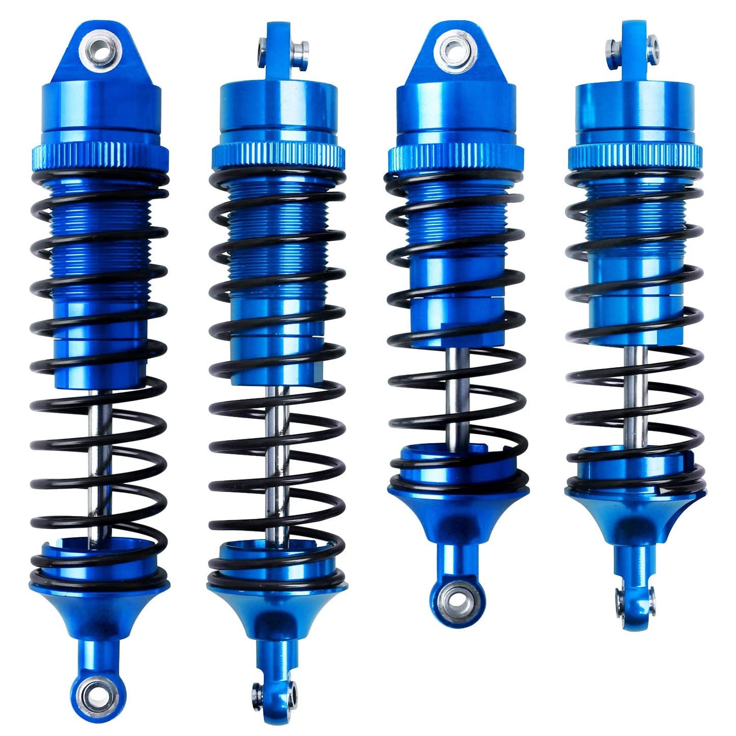 Hobbyfire All Metal Aluminum RC Shocks Absorber Damper Upgrades Parts for 1/10 Traxxas Slash 4X4 Rustler VXL 4X4 Stampede 4X4 Ho