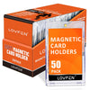 LOVFEN Magnetic Card Holder 50 Packs 35pt Card Holder Touch for Trading Cards U-V Protection Magnetic Card Case for Baseball Game Sports Cards Card Protectors Hard Plastic