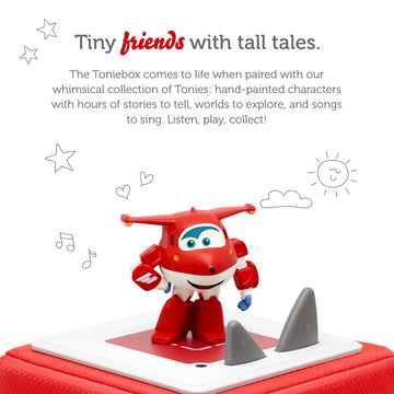 Tonies Jet Audio Toy Figurine - Super Wings, Medium Multicolored Plastic, Model 10000632