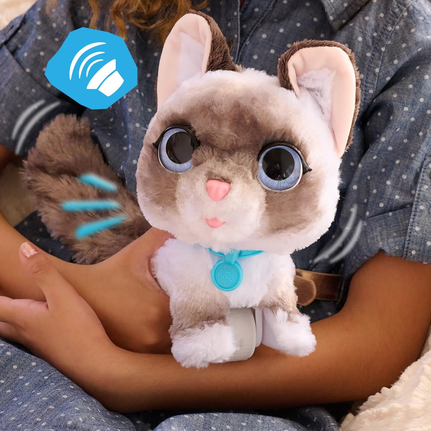Furreal Wagalots Kitty, Small Interactive Plush, Faux Fur, Kids Toys For Ages 4 Up By Just Play
