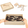Xylolin Dinosaur Excavation Archaeology Dig Kit For Kids, Fossil Explore Sensory Bin Toys, Dino Skeletons Bones Puzzle Game, Arc