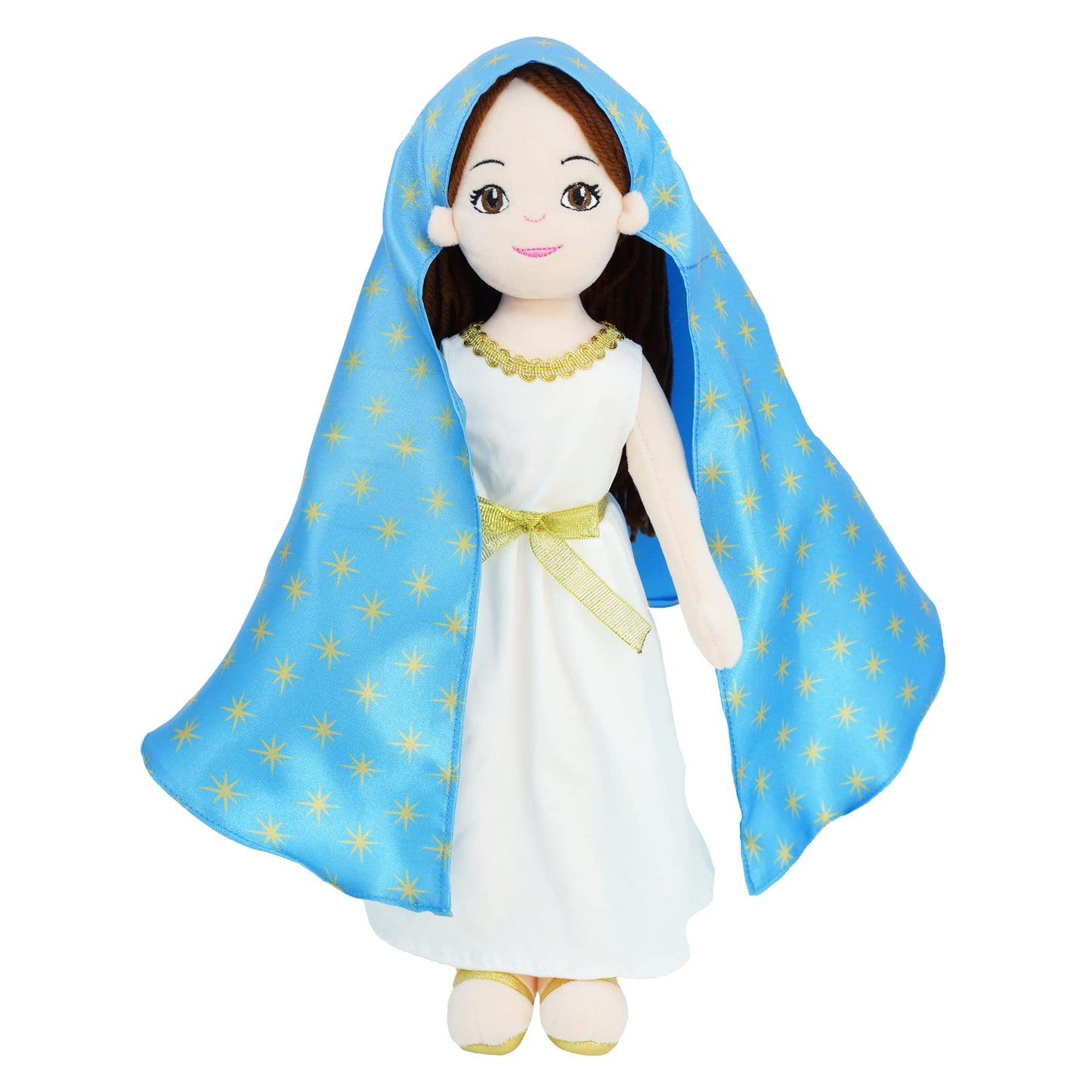 June Garden 14'' Plush Religious Figure - Blessed Virgin Mary And Baby Jesus Playset