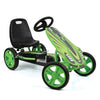 Hauck Hurricane Pedal Go Kart, Ride-On Toy W/ Rubber Tires & Handbrake, For Kids Ages 4-10