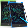 Tecjoe Lcd Writing Tablet, 8.5 Inch 2 Pack Colorful Doodle Board Drawing Tablet For Kids, Kids Travel Games Activity Learning Toys Birthday Gifts For 3 4 5 6 Year Old Boys And Girls, Blue Green