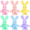Foilswirl Plush Stuffed Animals Cute 9.84'' Cuddly Toys Soft Plushies With Bowtie Macaron Color For Party Basket Stuffers Mother