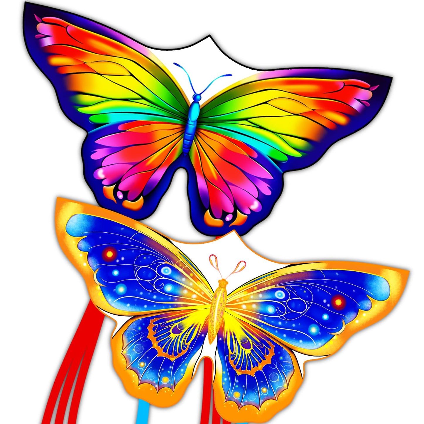 2 Pack Kites For Kids-Small Butterfly Kite For Kids Ages 8-12 Easy To Fly, Beach Kites For Beach Park Outdoor Activities, Gifts