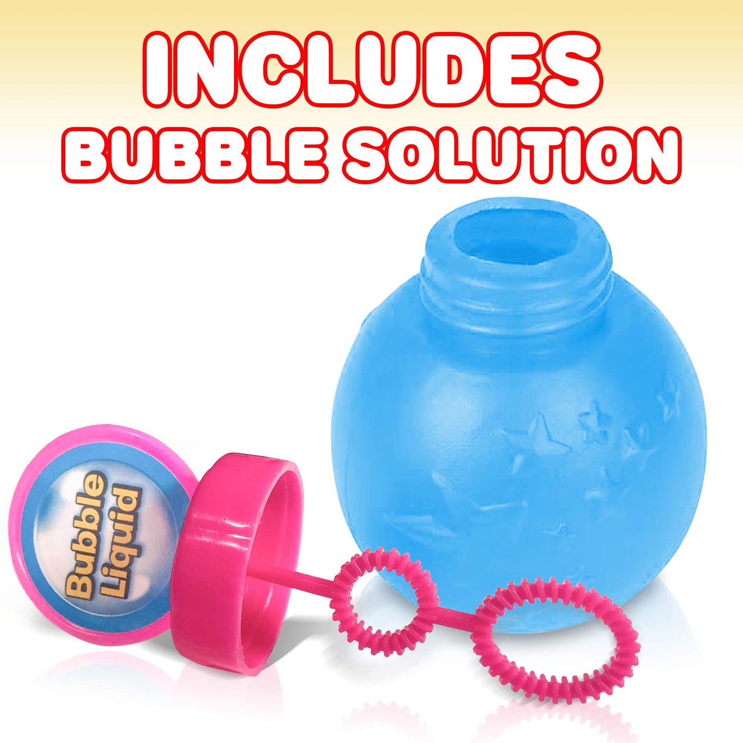 ArtCreativity Bubble Wand for Kids Toys, Light Up Automatic Bubble Blower Maker Wand with LED & Music, Toddler Bubble Toy, Fluid
