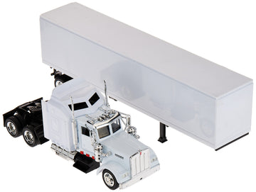 NewRay Kenworth W900 1/43 Scale Model Truck - Plain White Unmarked, Plastic, Model 15843