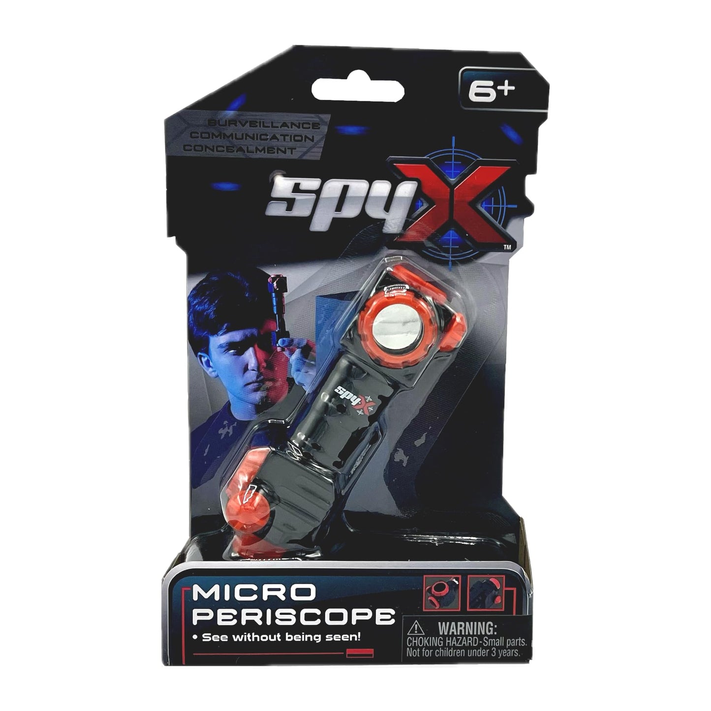 Spyx / Micro Periscope - Portable Spy Toy Gadget To See Around Corners & Peak Over Walls! 2 Models Transforms From Periscope To Telescope. Pocket Size Spy Gear For Kids Role Play