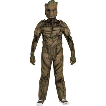 Party City Groot Costume For Kids - Marvel Guardians Of The Galaxy Vol. 3 Costume Includes Jumpsuit, Mask, & Gloves - Costumes F