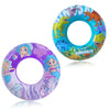 2 Pack Inner Tubes for Floating Pool Floats mature-themed Big Floaties for Kids and Teens Pool Tubes Heavy Duty Dinosaur and Mermaid Round Pool Floats Beach Swim Ring and Summer Pool Party Toys