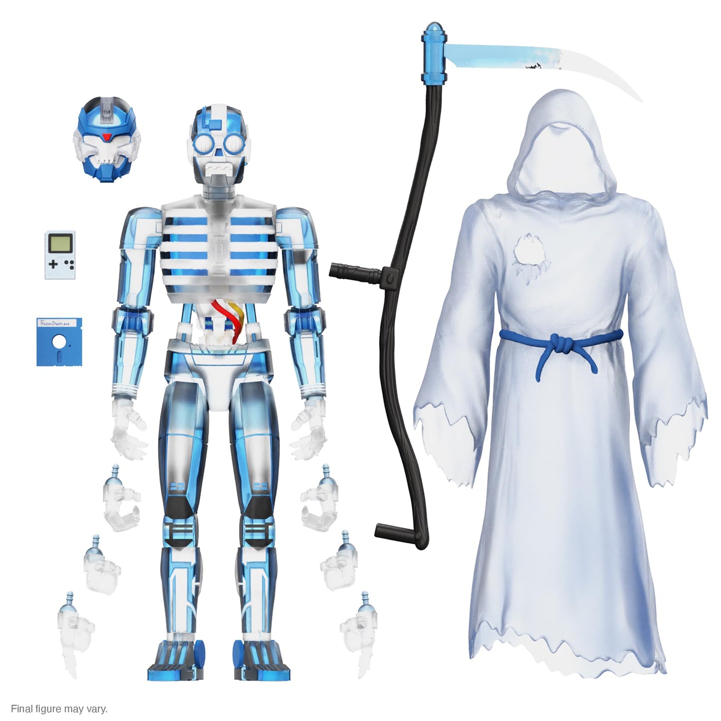 Super7 ULTIMATES! The Worst Robot Reaper (Frozen Death) - 7'' The Worst Action Figure with Accessories Collectibles and Retro To