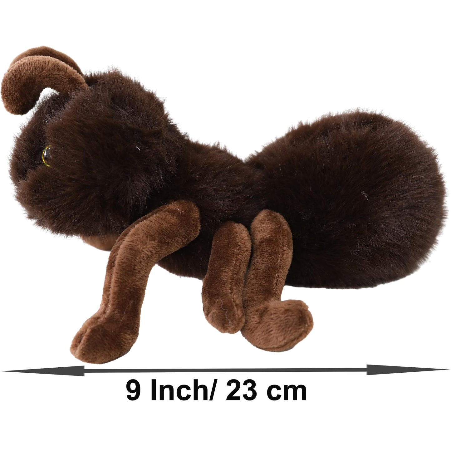 Soft 9 Inch Stuffed Fuzzy Ant Animal Plush Toys Fluffy Ant Plushie Doll Gift for Kids and Lovers in Birthday Thanksgiving Day Christmas Valentine's Day...- Coffee