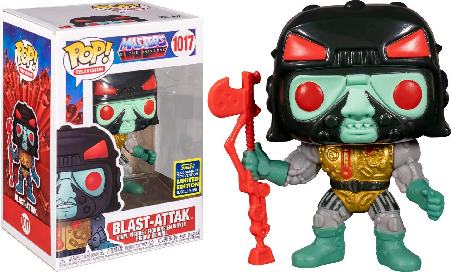 Funko Pop! Tv: Masters Of The Universe - Blast-Attak, Multicolor 2020 Summer Convention Exclusive