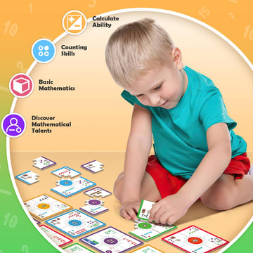 Edulok Math Games For Kids 5-7, Addition And Subtraction Educational Games, Math Puzzles Manipulatives For Preschoolers, Math Fl