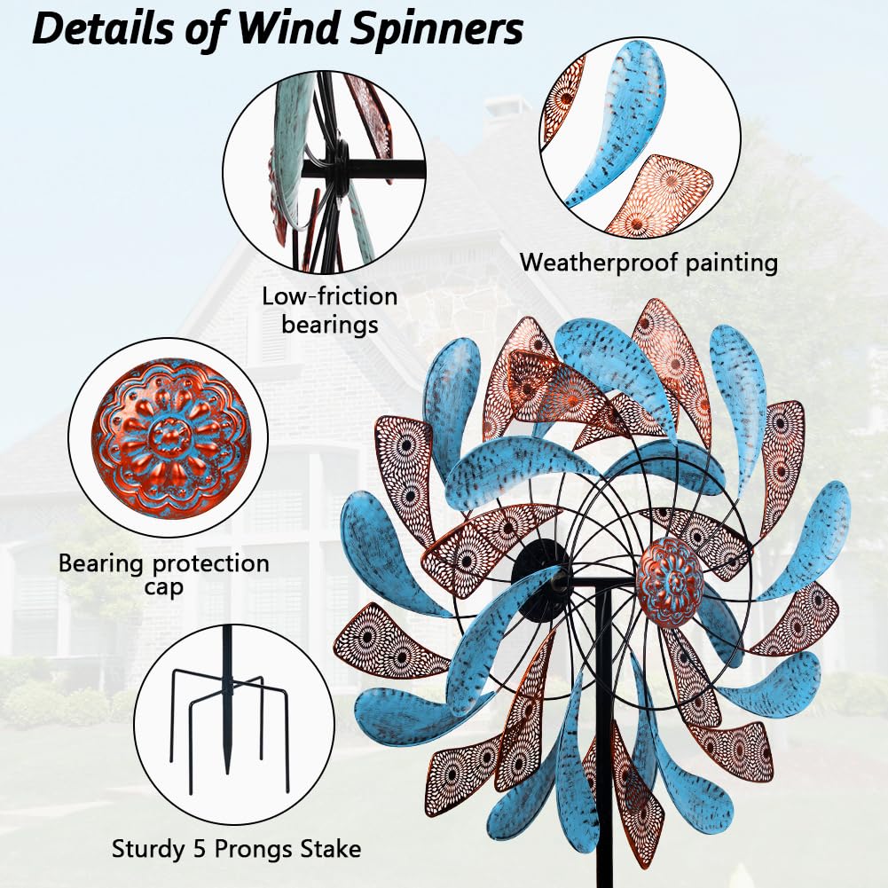 Viveta Large Wind Spinner For Yard And Garden