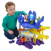 Fisher-Price DC Batwheels Toy Car Race Track Playset, Launch & Race Batcave with Lights & Sounds, Bam The Batmobile & Redbird Ve
