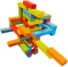 Wooden Bricks 45 Magnetic Building blocks, magnetic building set consisting of 25 colorful wooden bricks with 2 magnets, 15 colo