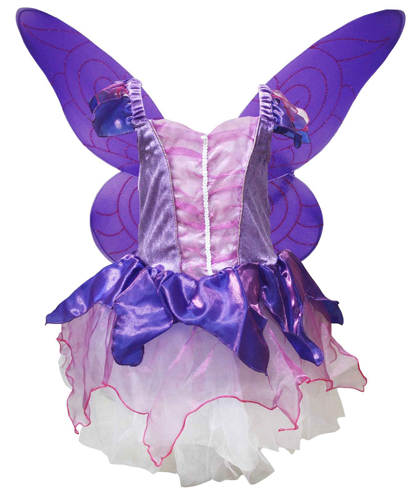 Petitebella Fairy Costume Dress 1-10y (Purple, 6-8 Years)