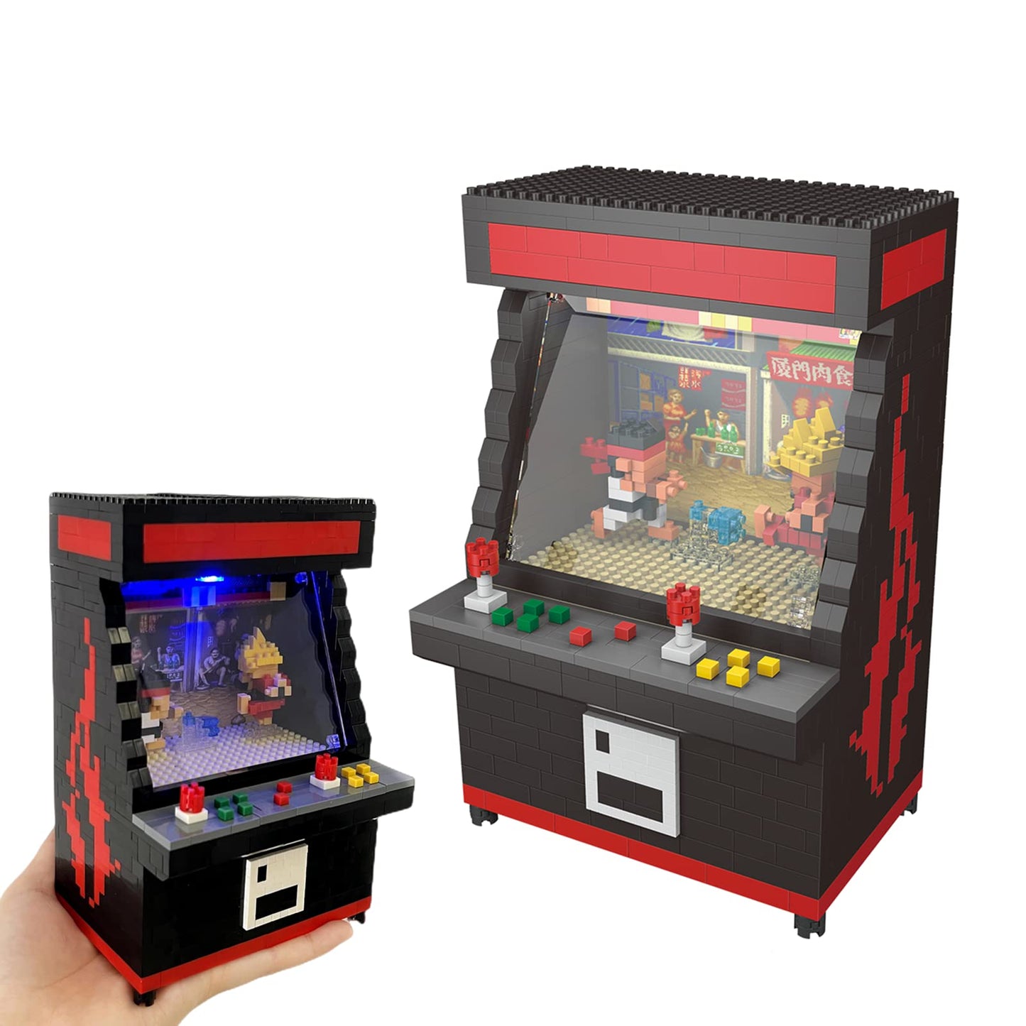 Vziimo Fighter Game Micro Blocks Sets For Adults And Kids 12+ Building Toys, Diy Bricks Gifts For Boys Girls- Compatible With Nano(1060 Pieces)