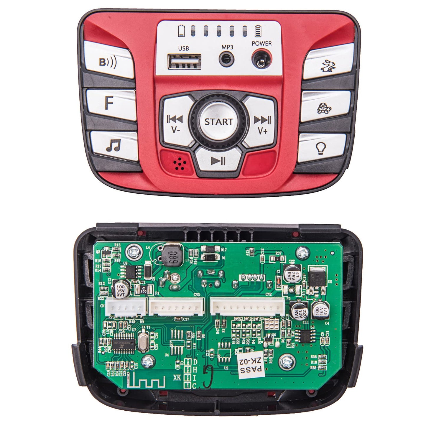 Jiaruixin 24V Children Electric Vehicle Power Medium Control Switch Multi-Function Bluetooth Connection Music Power Display Circ