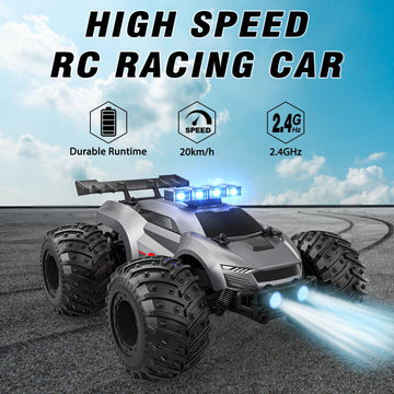 EpochAir Remote Control Car - 20km/h 2.4GHz High Speed RC Cars Offroad with RBC &Headlights &Headlamps, Toy Car Gift for 3 4 5 6