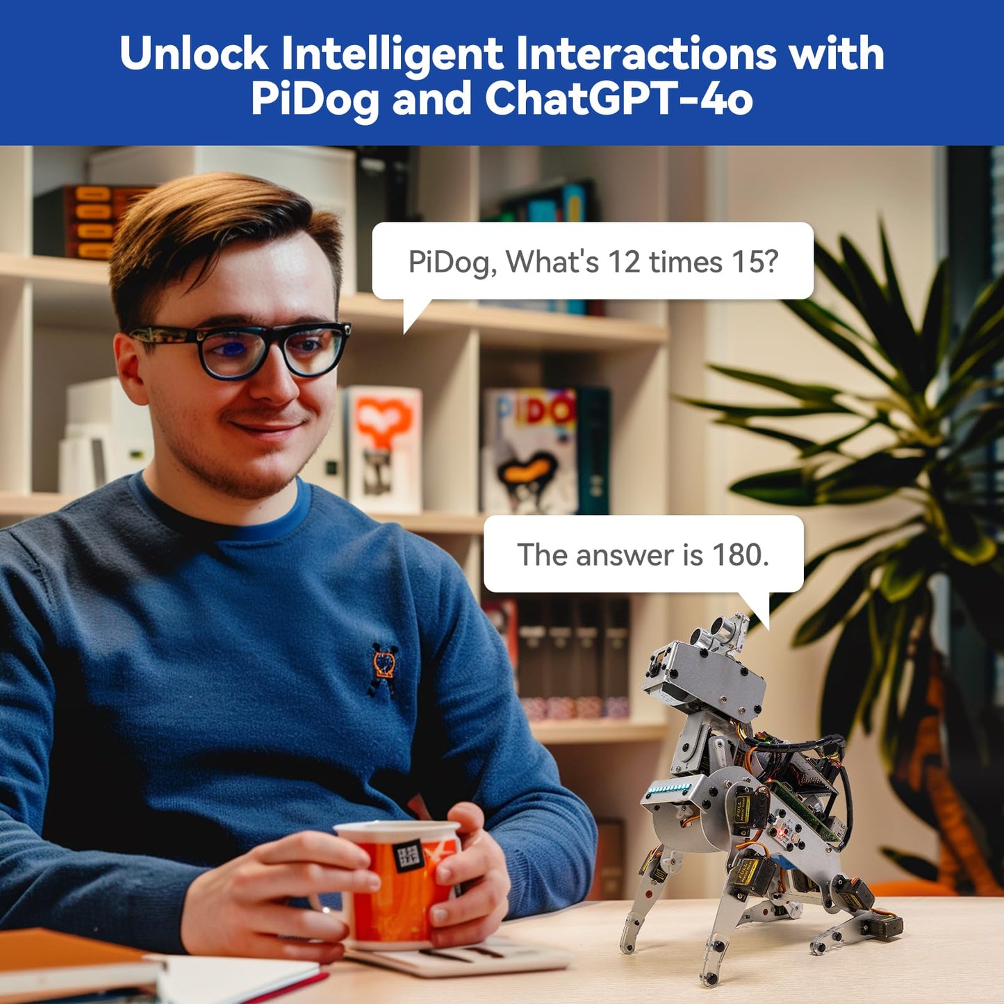 Sunfounder Ai Robot Kit With Raspberry Pi Zero 2 W+32G Tf Card, Chatgpt-4O Enabled With Voice Command & Video Recognition, App C