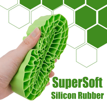 Injora 4Pcs Silicone Rubber Insert Foam For 132-134Mm (5.25'' Od) 2.2'' Tires(Green)