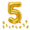 32 Inch Gold Number 5 Balloons Foil Ballon Digital Birthday Party Decoration Supplies (Gold Number 5 Balloon)