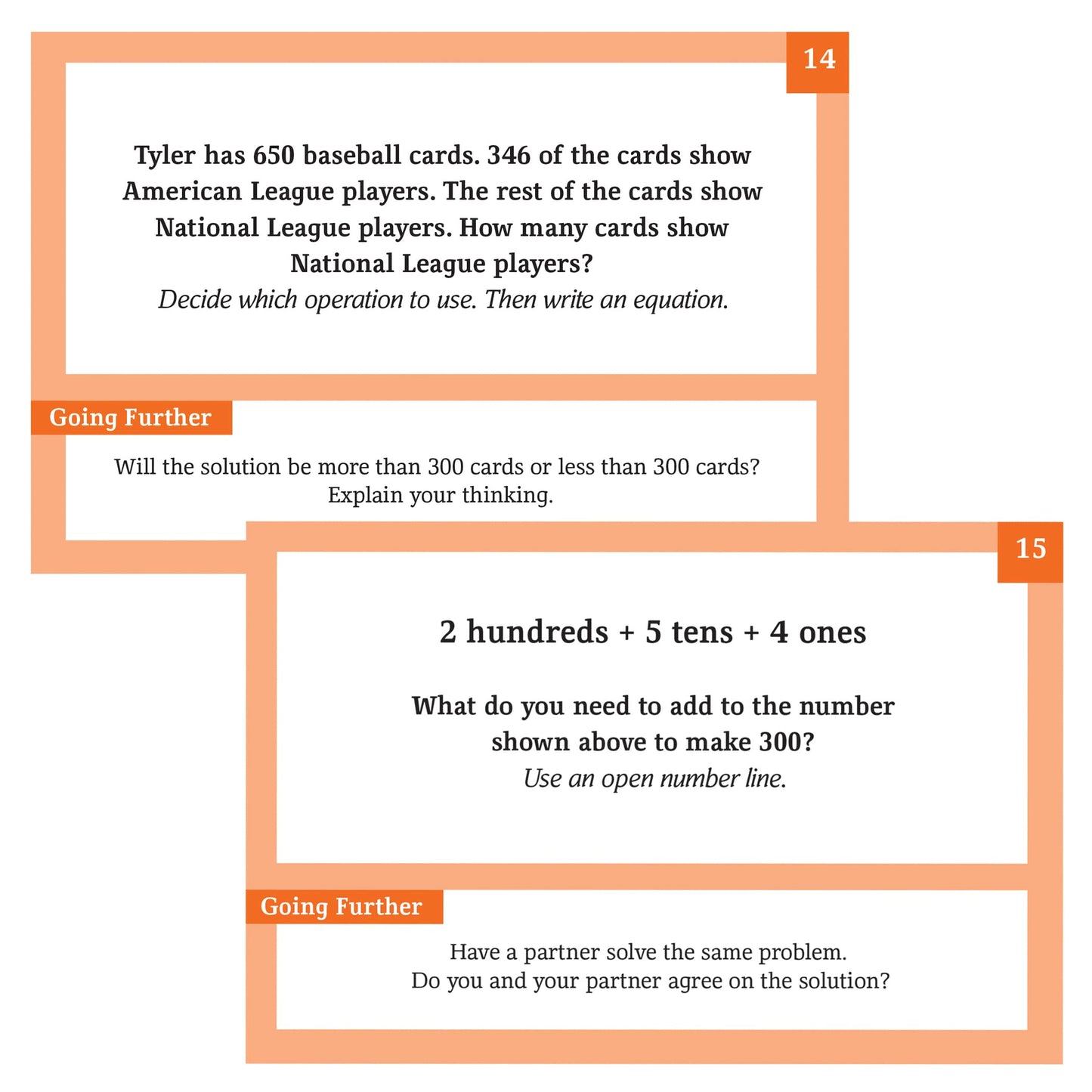 Didax Problem Solving Practice Cards, Grade 3
